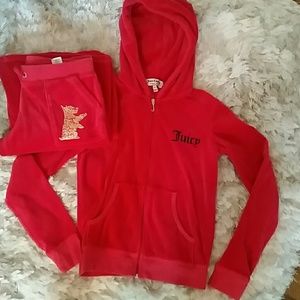 Juicy Couture velour track suit